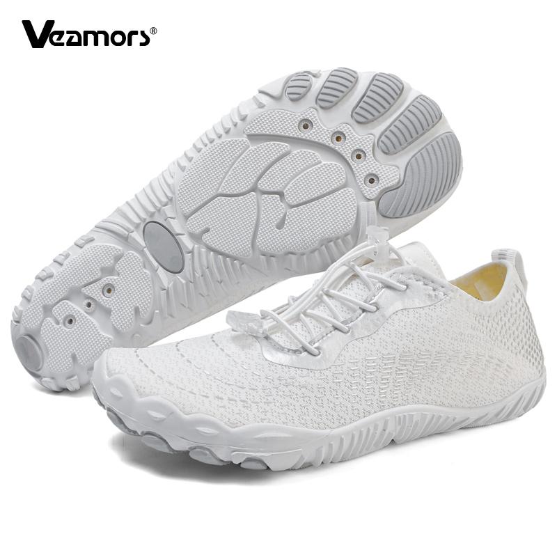 Sneldrogende Aquaschoenen voor Mannen Vrouwen Ademend Antislip Watersneakers Blote Voeten Zachte Zool Waderschoenen voor Zwemmen Strand