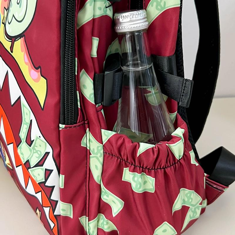Zaino Colorato Squalo Studente Leggero Impermeabile Scuola Stampato Grande Capacità Cartone Animato