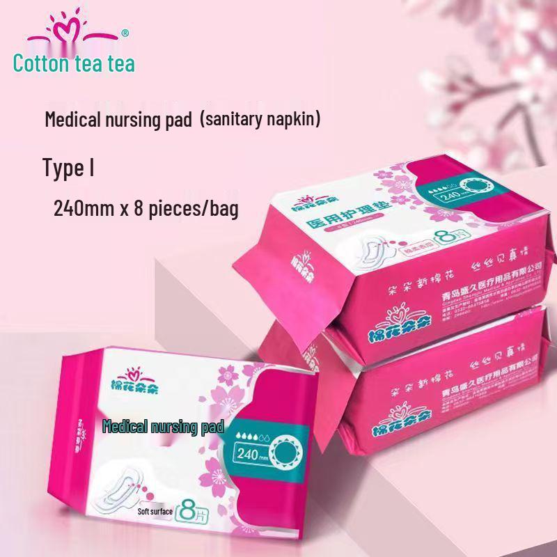 Bawełniane Podpaski Menstruacyjne Przyjazne Skórze - Miękkie, Przeciwprzeciekające, do Użytku Dziennego i Nocnego