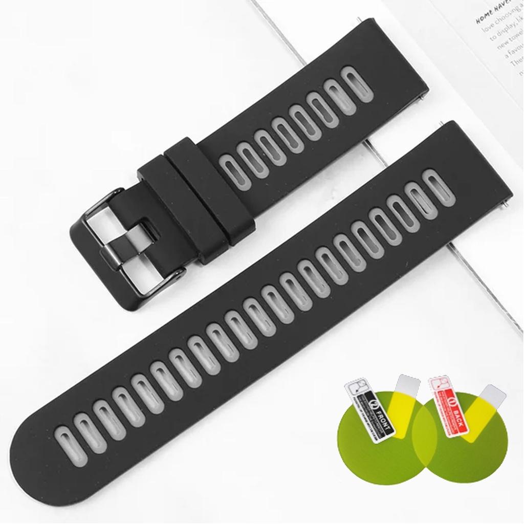 

Ремешок для часов Amazfit Pop 3S 3R, силиконовый ремешок для Amazfit Pop 3R, спортивный браслет для Amazfit Pop 3S, ремешок для часов for Amazfit Pop 3r черный серый