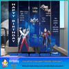 Ultraman Birthday Party Balloon Banner and Backdrop for Kids