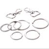 Durable Electroplated Metal Keychain with Coil Buckle for Bag Accessories Pendant