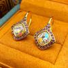 Vintage Luxury Diamond Earrings - Elegant Retro Hooks for Women