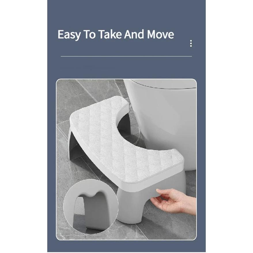 Household Toilet Squatting Stool Removable Non-slip Adult Toilet Seat Portable Thickened Foot Step Stool Bathroom Accessories