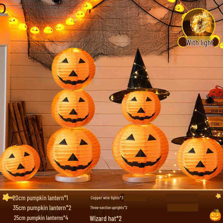 Halloween Luminous Pumpkin Lanterns for Bar and Kindergarten Decor