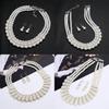 Handmade Geometric Pearl Necklace Alloy Pendant Women Summer Fashion Jewelry Set