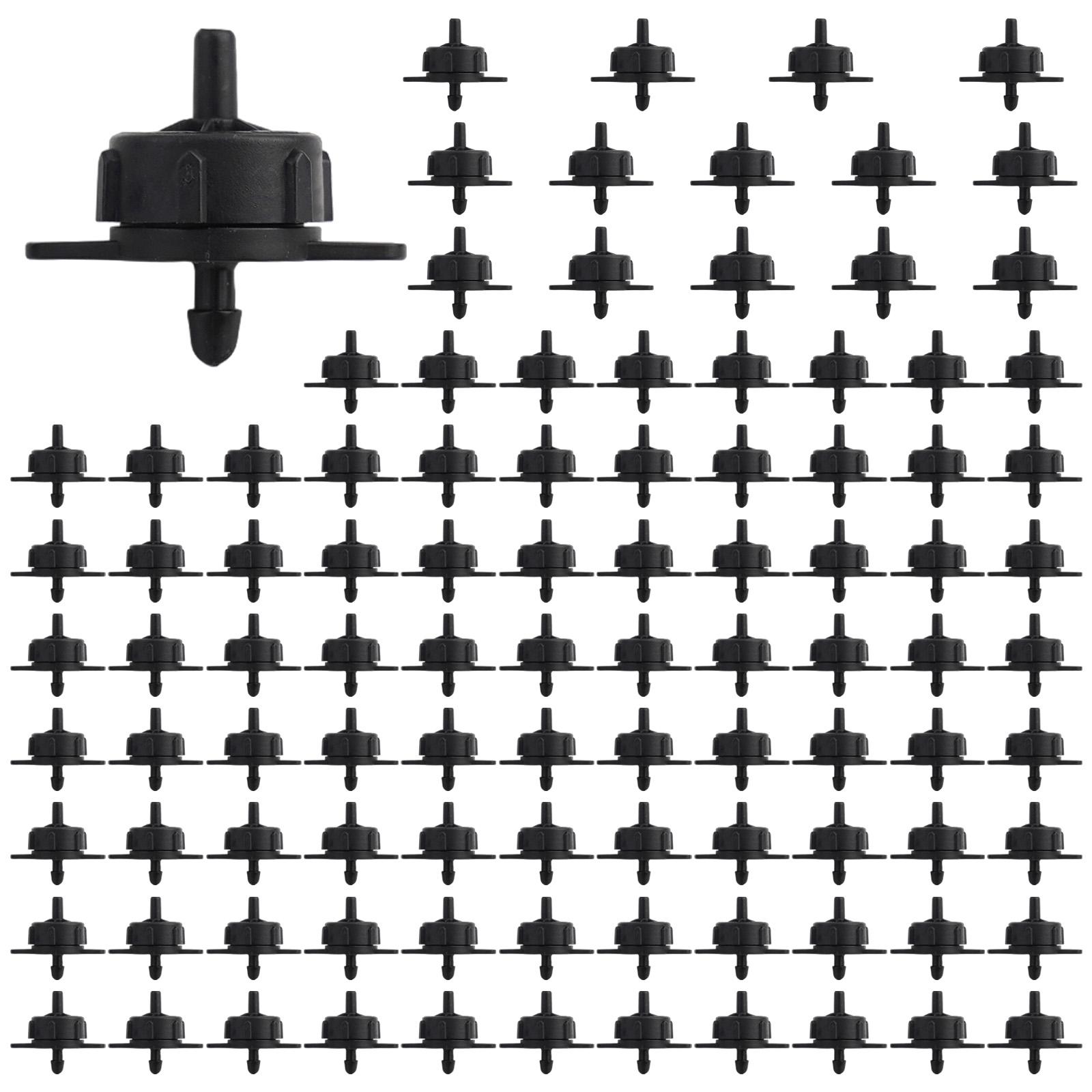 

100 Piece Dripper Set for Pressure Sensitive Drip Irrigation Installations Including Sloped Terrain and Long Line