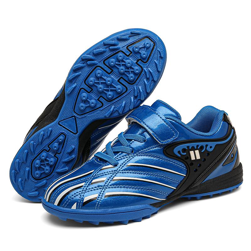 Children's Youth Large Size Velcro Short Nail Football Shoes Primary School Students Training Sneakers Sports Leisure Children's Shoes