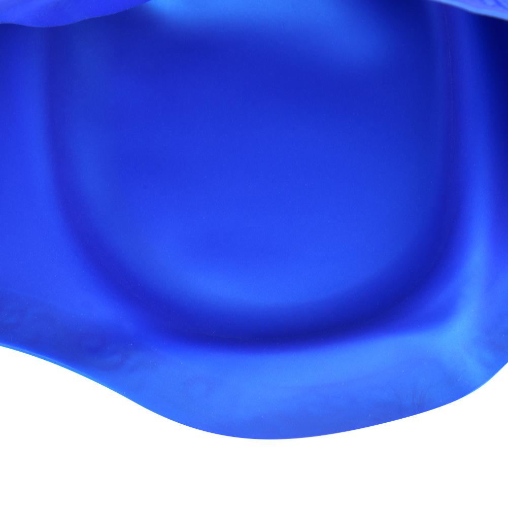 1Pc Sports Swim Silicone Hat Stretchy Comfortable Long Hair Ear Protector Hat for Swimming Pool