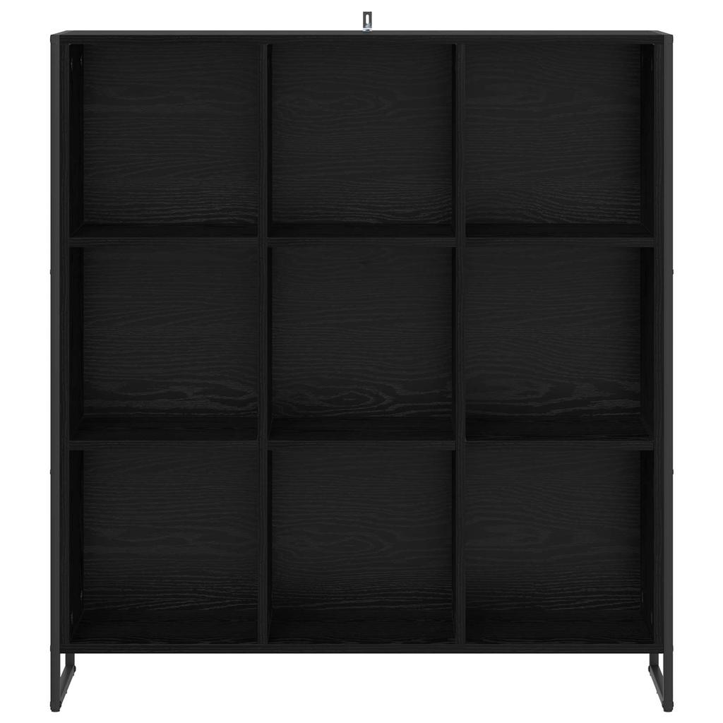 Bookshelf Black Oak Effect 99.5 x 30 x 108.5 cm