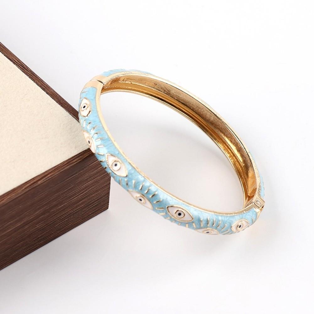 Cool Colorful Demon Eyes Bangle Hip Pop Jewelry Enamel Bangle Fashion Exquisite Hand Bracelet Unisex