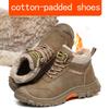 New Winter Thickened Wool Work Safety Shoes For Men Steel Toe Cap Work Boots Non Slip Security Shoes Male Snow Boots