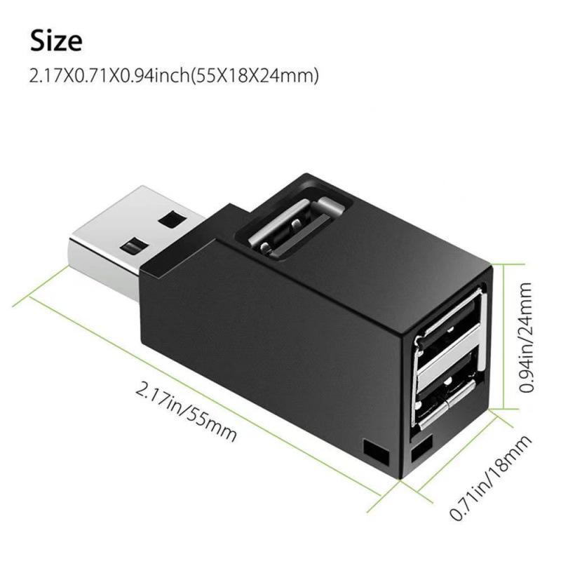 Direct Plug USB3.0 High-Speed 3-Port Multi-Interface Hub Splitter