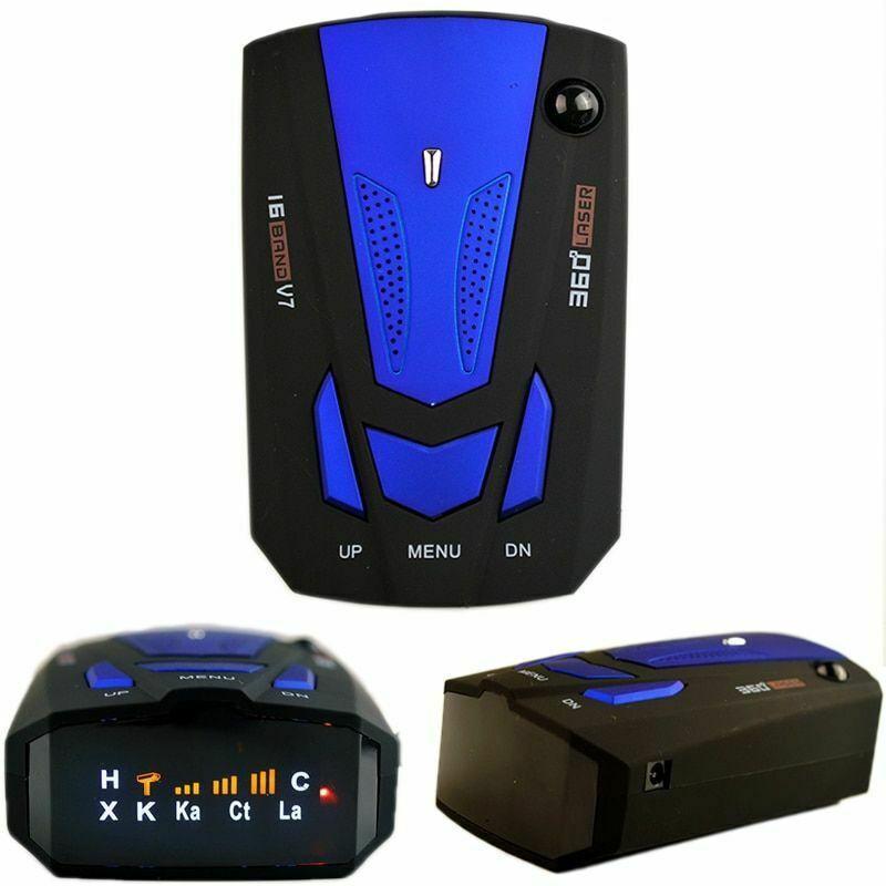 Buy Car Radar Detector V7 Cobra 16 Band 360 Car AntiPolice GPS Camera