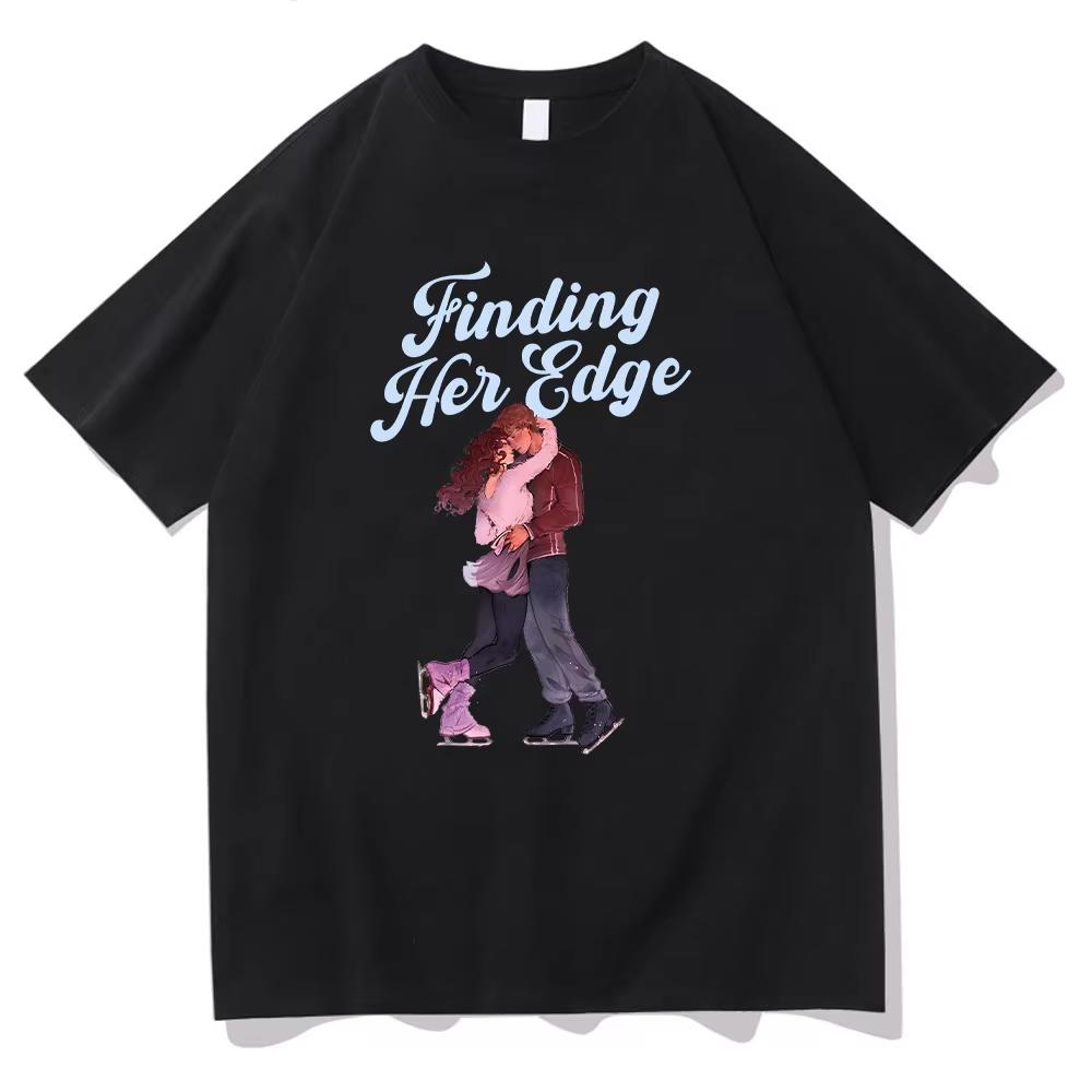 Finding Her Edge fashion new Print T Shirts High Quality Cotton Couple top Women Men Aesthetic Casual Short Sleeve Tshirt
