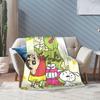 Crayon Shin-chans Cartoon Anime Blanket Warm Cozy Fluffy  Throw Blankets for Couch 50x60 Inch Multiple Sizes Rug Piece