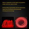 5M LED Red Car Decorative Interior Lamp Atmosphere Wire Strip Light Accessories