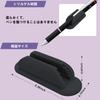 SensaBliss Adhesive Silicone Pen Clips, Set of 6, Pencil and Ballpoint Pen Holders, Desk Accessories, Non-Slip, Teacher Accessories (Black)