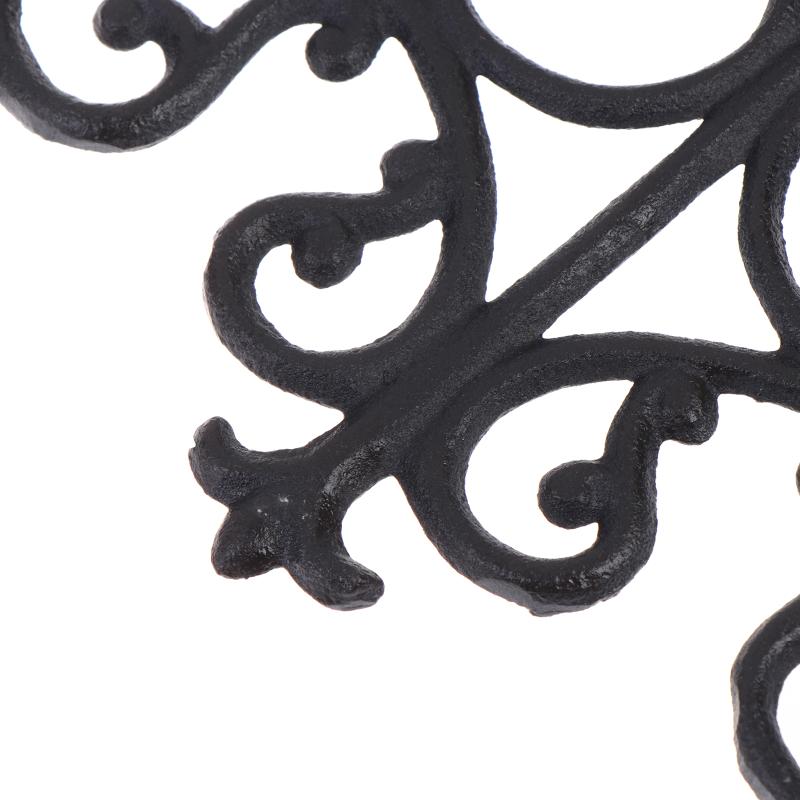 Suport decorativ vintage din fontă pentru raft Suport triunghiular de perete Rezistent la greutate Rezistent la rugină Suport pentru raft flotant Decor casă