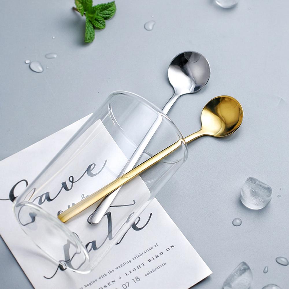 Round Nordic Home Bar Stirring Scoop Tea Spoon Coffee Spoon Tableware Kitchen Supplies