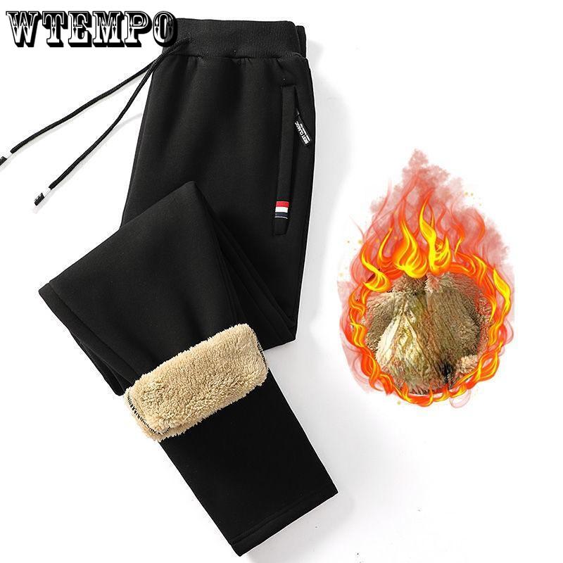 Uomo Fitness Abbigliamento sportivo Pantaloni della tuta Pantaloni della tuta Pantaloni Pantaloni da pista Pantaloni da jogging da uomo M-5XL Pantaloni casual caldi in lana d'agnello invernale