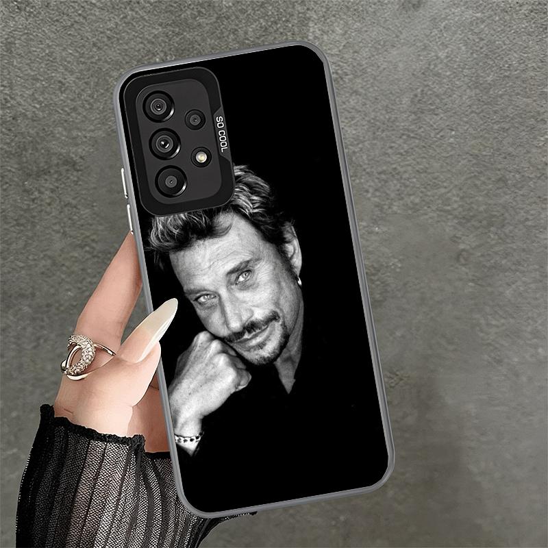 Johnny Hallyday Music Soft Phone Case for Samsung A17 A16 A15 A14 A13 A57 A56 A55 A54 A53 A37 A36 A35 A34 A33 A26 A25 A24 A23 A5