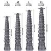 Extra Long Anal Plug with Spiral Design - Giant Threaded Butt Plug for Men & Women, Stretching Trainer, Realistic Dildo for Advanced Play