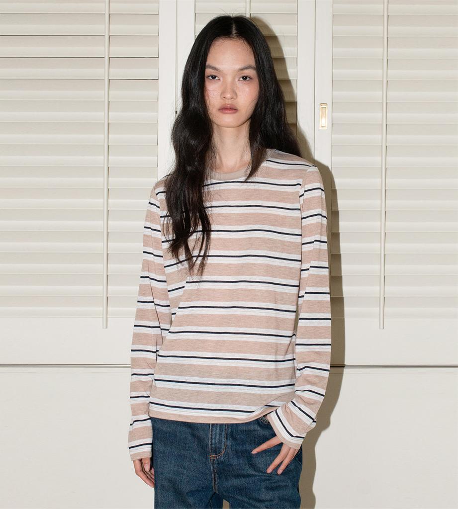 Yansisi Striped Long Sleeve - Beige