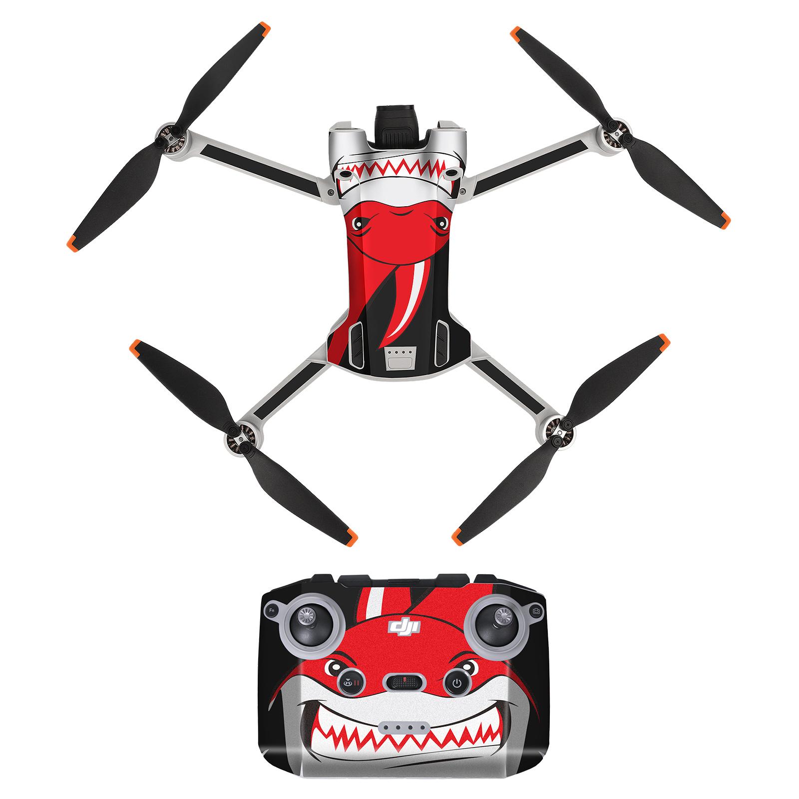 

Наклейки із захисної плівки Захищені від подряпин наклейки, сумісні з аксесуарами для пульта дистанційного керування Dji Mini 3 Pro Dji Rc/n1 Standard 6-Shark Red