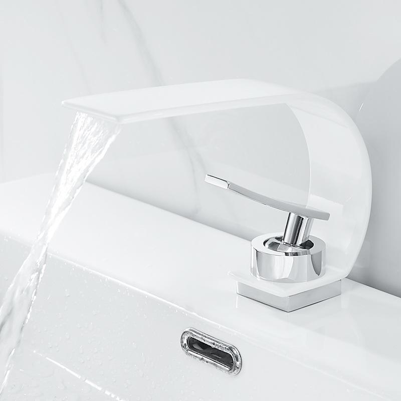Waterfall Hot and Cold Bathroom Faucet for Sink and Cabinet