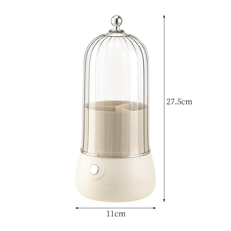 

Роскошный косметический органайзер: Выдвижная стойка для ухода за кожей и коробка для помады для туалетного столика