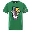 2026 Picasso Style Cubist Graphics Logo Print Unisexs Silk Ice Round Collar Tshirt Simple Running Fitness Breathable Thin Tshirt