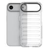 For iPhone 17 Air Case Stripe Design Anti-Slip Detachable TPU+PC Phone Cover