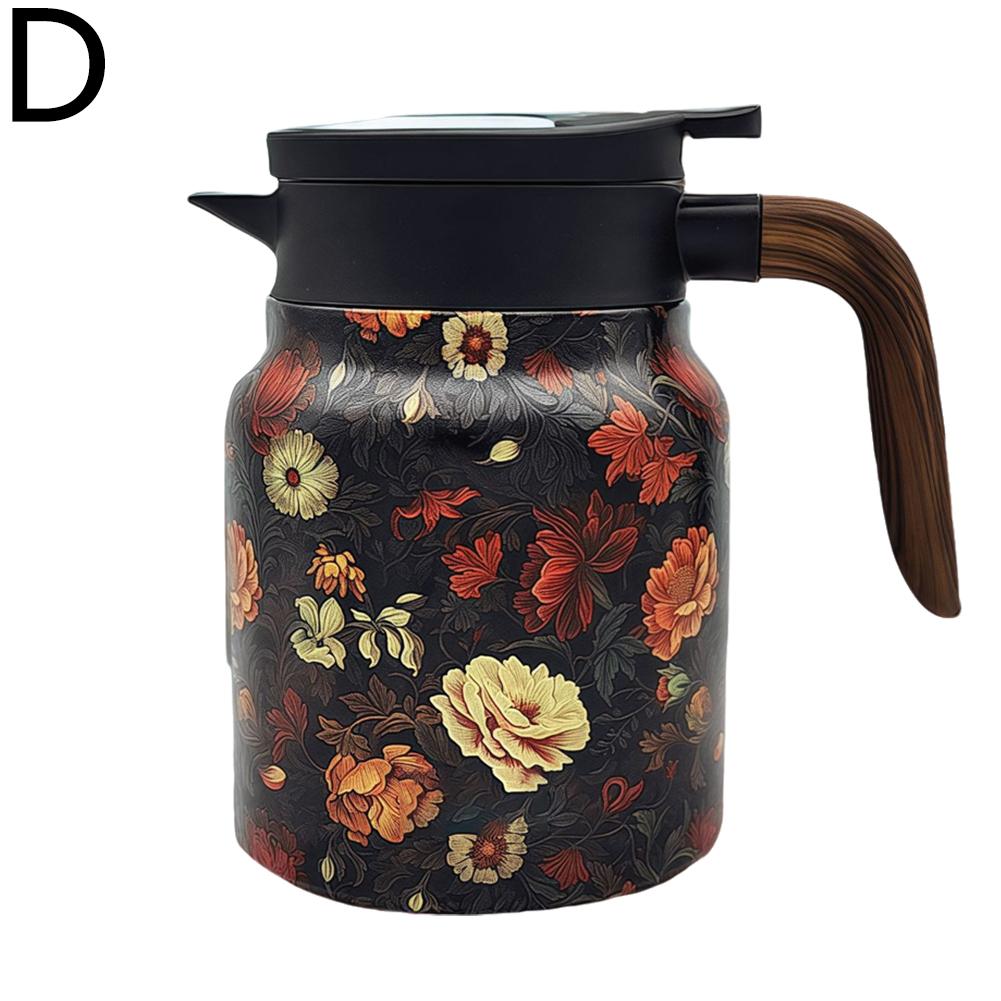316 Steel 1000ML Large-capacity Coffee Pot Thermal Separation Simple Pot Ke Exquisite I0A4