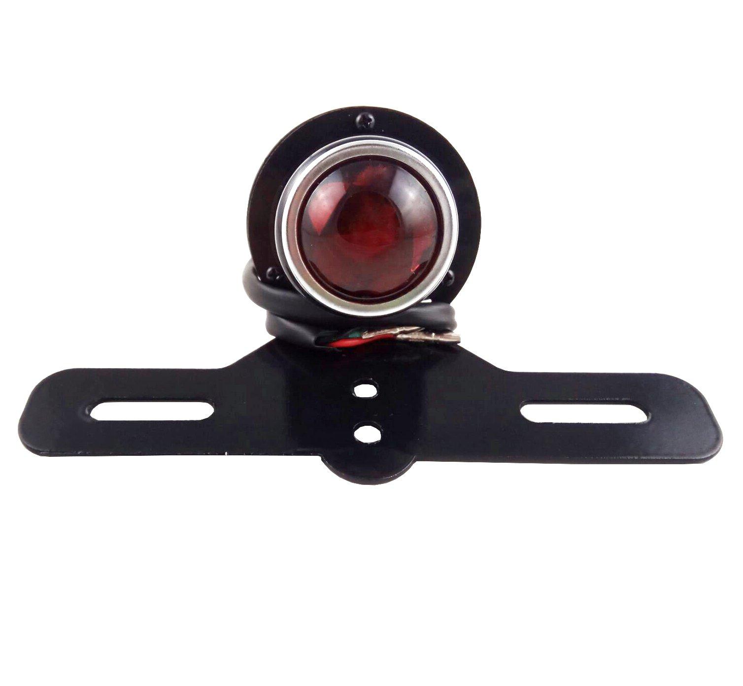 

TASWK Motorcycle Brake Light License Plate Holder with Tail Light for Suzuki, Honda, Yamaha, and Kawasaki