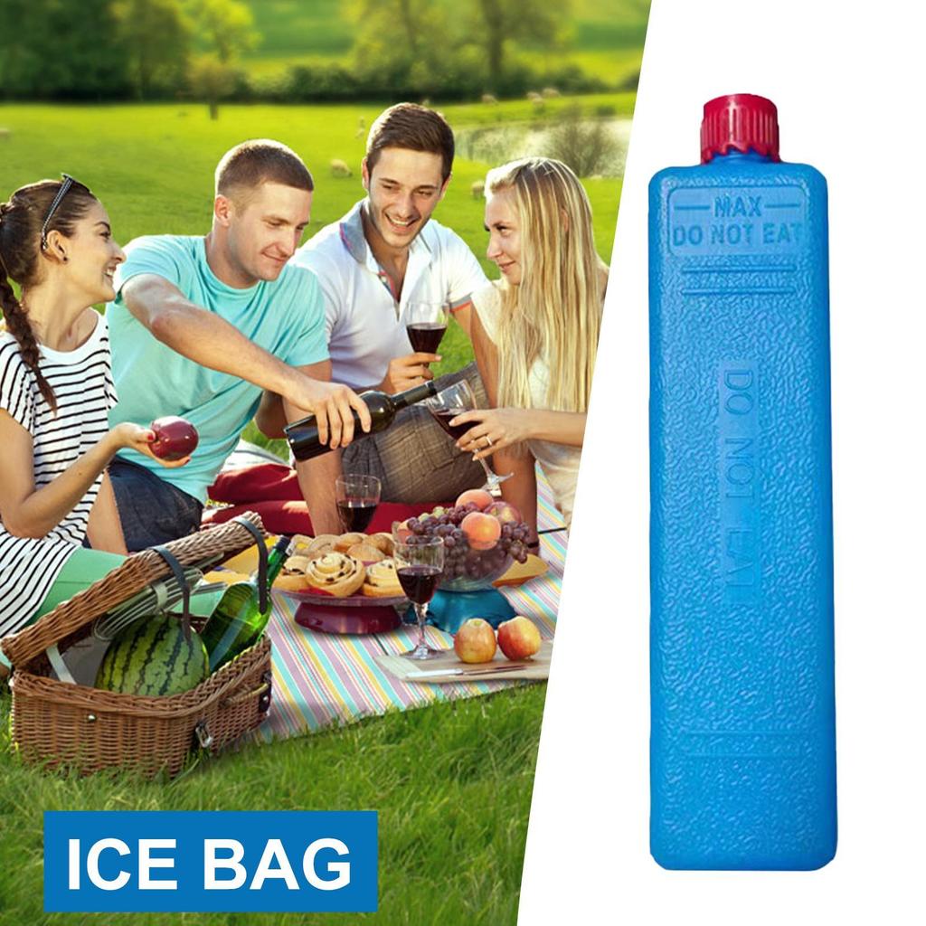 Ice Packs Reusable Gel Freezer Ice Blocks For Air Conditioner Fan Cooler Pack Water Injection Picnic Travel OutdoorFood Storage