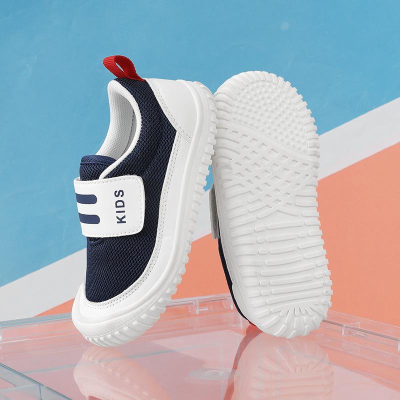 2025 Children's Casual Shoes Baby Sports Shoes Spring and Autumn New Breathable Toddler Shoes Solid Color Simple and Versatile