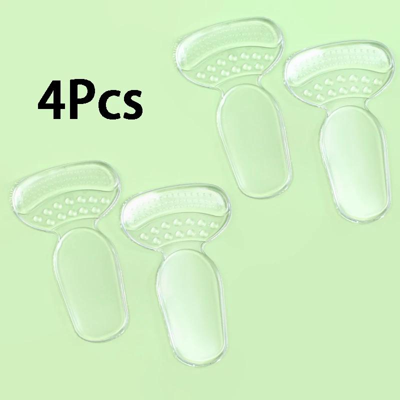 4Pcs Silicone Heel Protectors High Heels Heel Stickers Adjustable Size Adhesive Anti-slip Insoles Pain Relief Foot Care Products