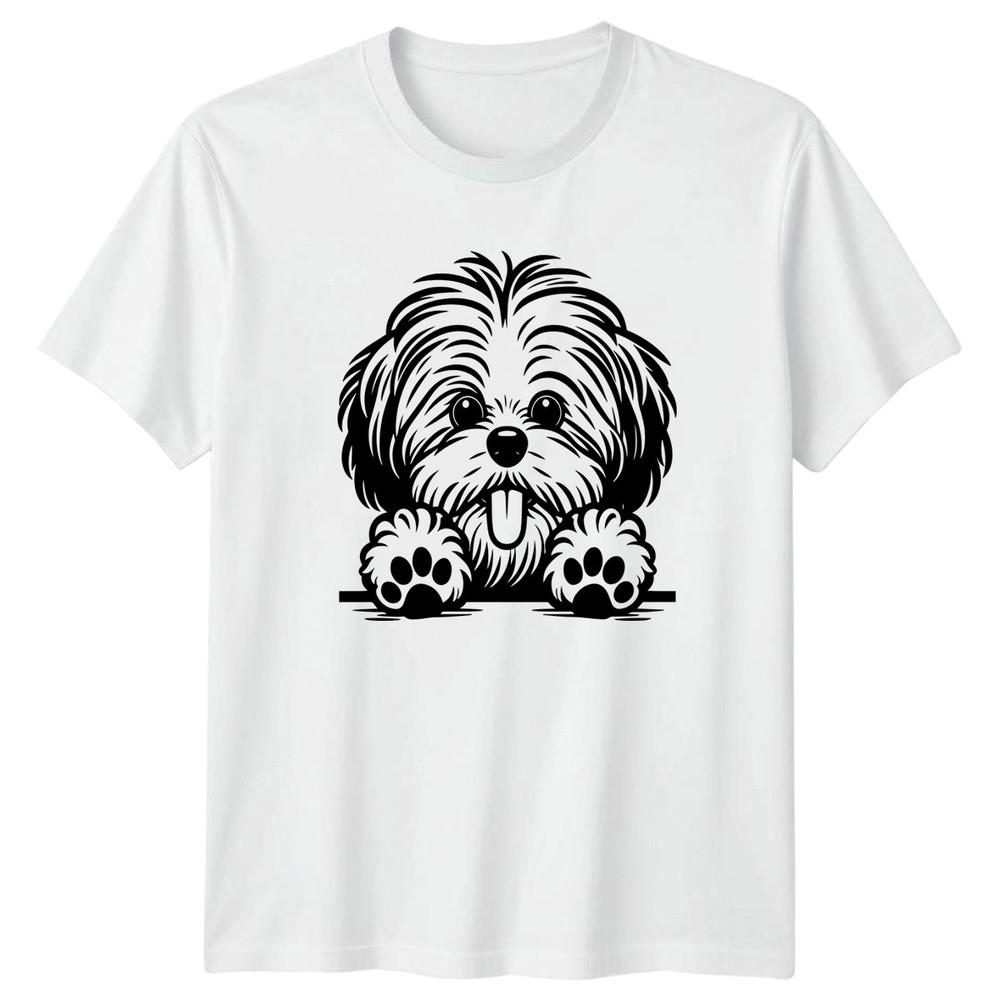 Shih Tzu Puppy Dog Animals Unisexs TShirt Unisexs Tee Graphic Unisex Top S