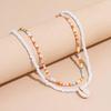 Unique Fashion Necklace Shell Pendant Necklace Beaded Necklace for Women Enhances Your Fashionable and Natural Look