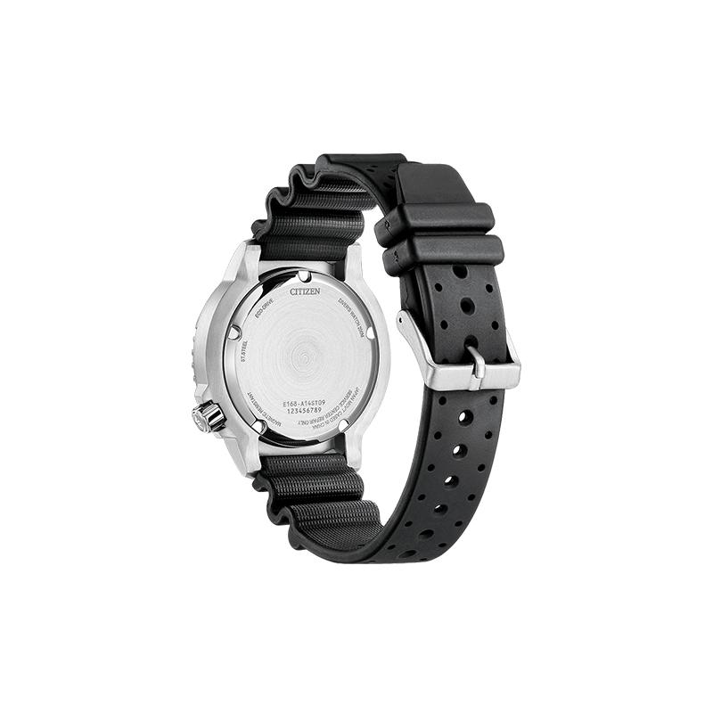 CITIZEN 200 meters waterproof solar Quartz rubber strap men's watch blue dial BN0166-01L