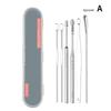 6/7/8Pcs Set Ear Wax Pickers Cleaning Stainless Steel Earpick Wax Remover Curette Ear Pick Cleaner Ears Cleaner Spoon Care Ears