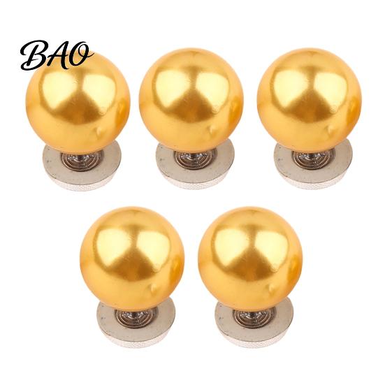 Decorative Pearl Buttons for Clothing 5Pcs Fake Clothing, Removable Brooch Pins, No Anti-gap Pins Shirts Sew Safety Shirt Neckline Embellishment,
