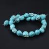 1 Streng Halloween Schedelkralen, Gotische Natuursteen Turkoois Kralen voor DIY Kettingen Armbanden Enkelbandjes Accessoires, Sieraden Maken Handwerk Kralen 38cm