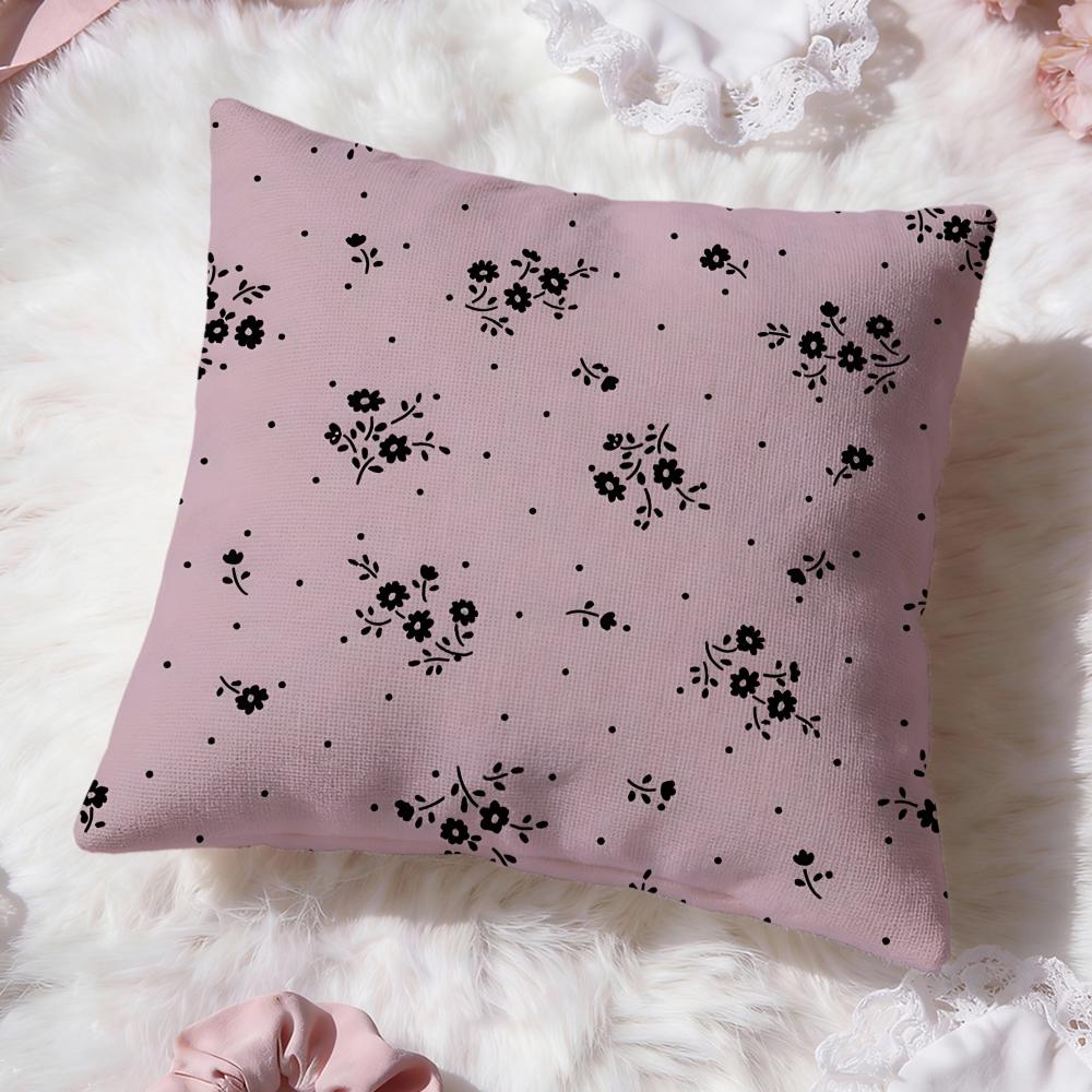 Small floral patterns Cushion Cover Premium Comfort Reversible Pillow Cove Two in One Design for Any Room  Car Interior