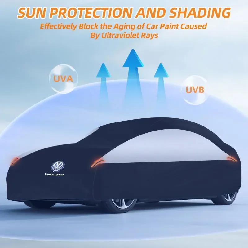 For Volkswagen T-Roc A1 Waterproof Car Cover All Weather Snowproof UV Protection Outdoor Auto Dustproof Premium Protecton Cover
