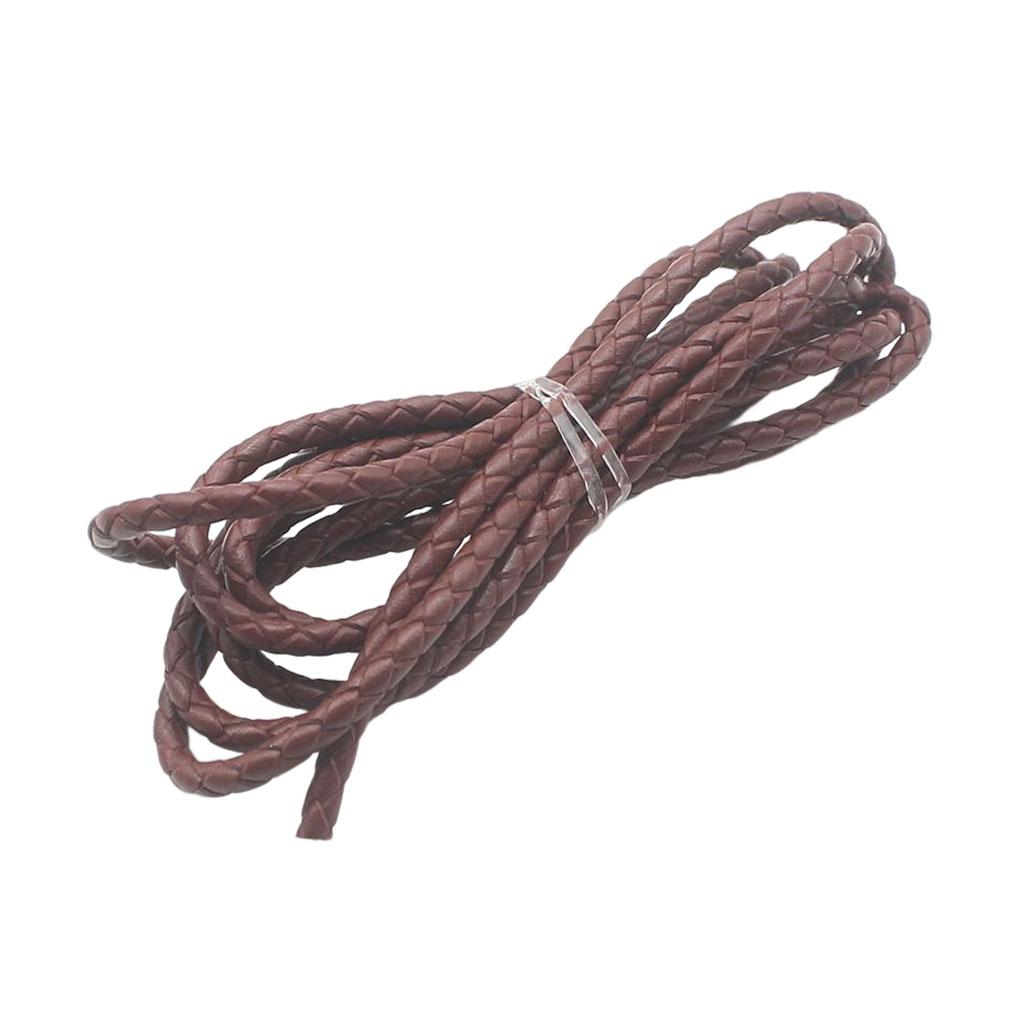Leather Braided Cord Bracelet Bangle Jewelry DIY Making Rope String Homemade Handicrafts Art Finding Replacement