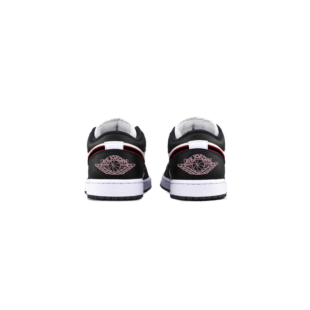 Jordan Air Jordan 1 Infrared Cushioning, Wear Resistant Low top Vintage Basketball Shoes Unisex Black White Red 553558-146(Team425-)