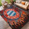 FC Bayern Motiv Teppich, Waschbarer Bodenläufer, Für Eingangsbereich Studentenwohnheim Waschküche Büro Arbeitszimmer, Heimdekoration Geburtstags-Weihnachtsgeschenk