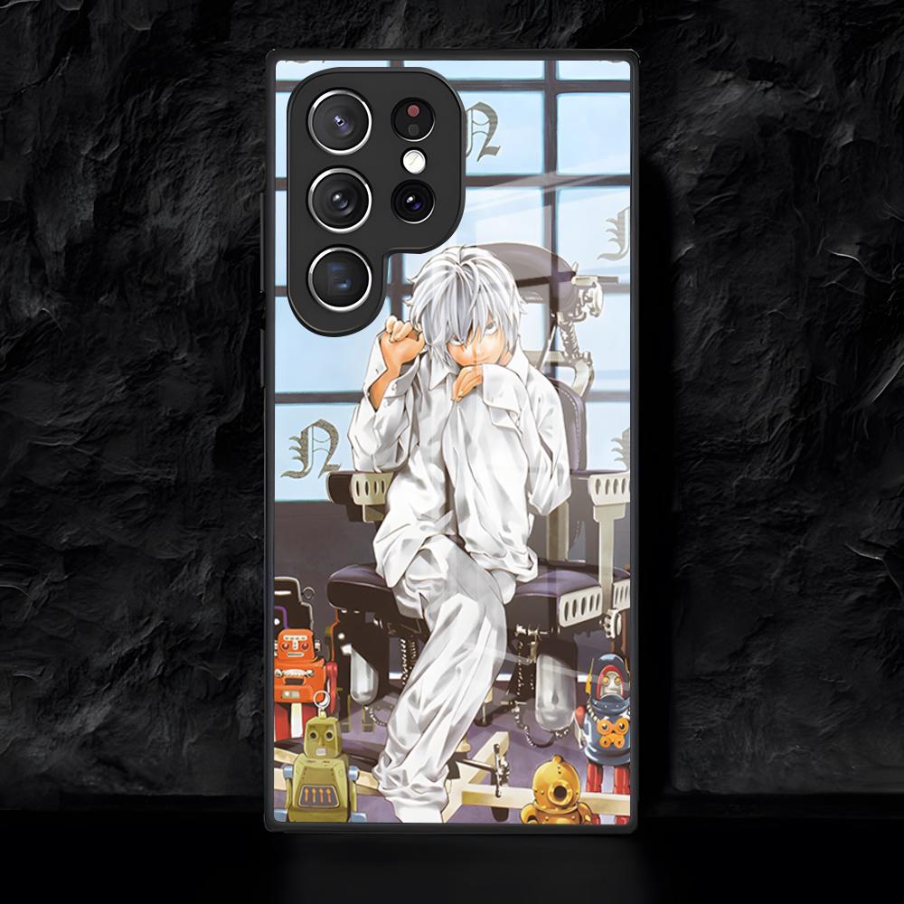 

Anime Death Note Phone Case For Samsung S26 S25 Edge Ultra 24 23 22 21 Ultra Plus Fe A55 56 15 4G 5G Glass Cover Galaxy S24 Plus